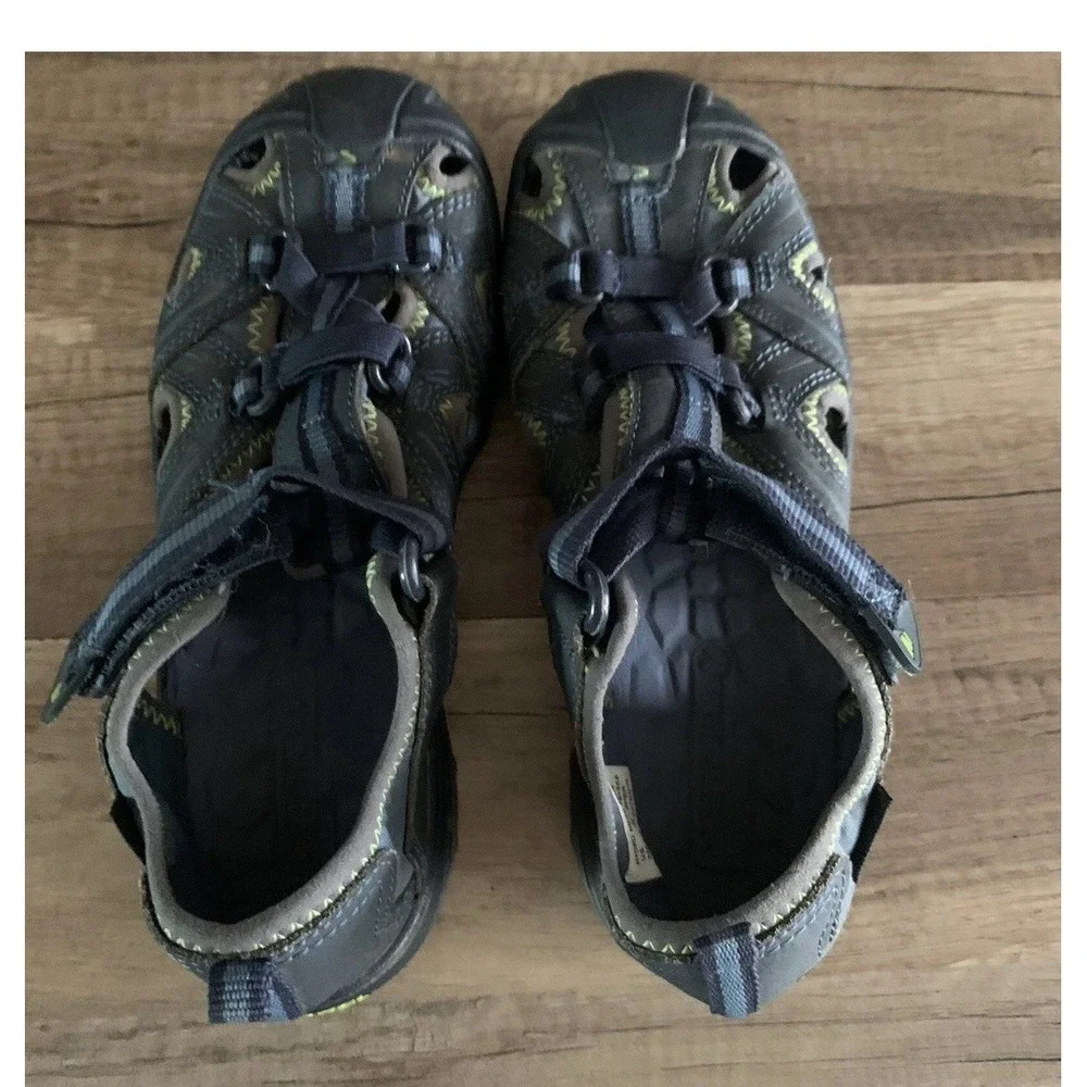 Merrell Hydro Hiker Sport Water‎ Sandals Youth Boys Size 3 Navy Green MC53375